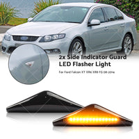 2x Side Indicator Guard LED Flasher light For Ford Falcon XT XR6 XR8 FG 08-2014