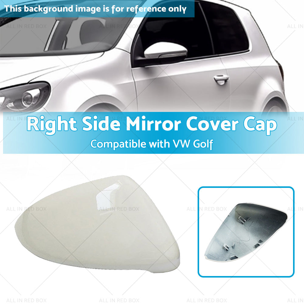 Mirror Cover Cap Housing Suitable for VW Golf MK7 MK7.5 13-on Pure White RH