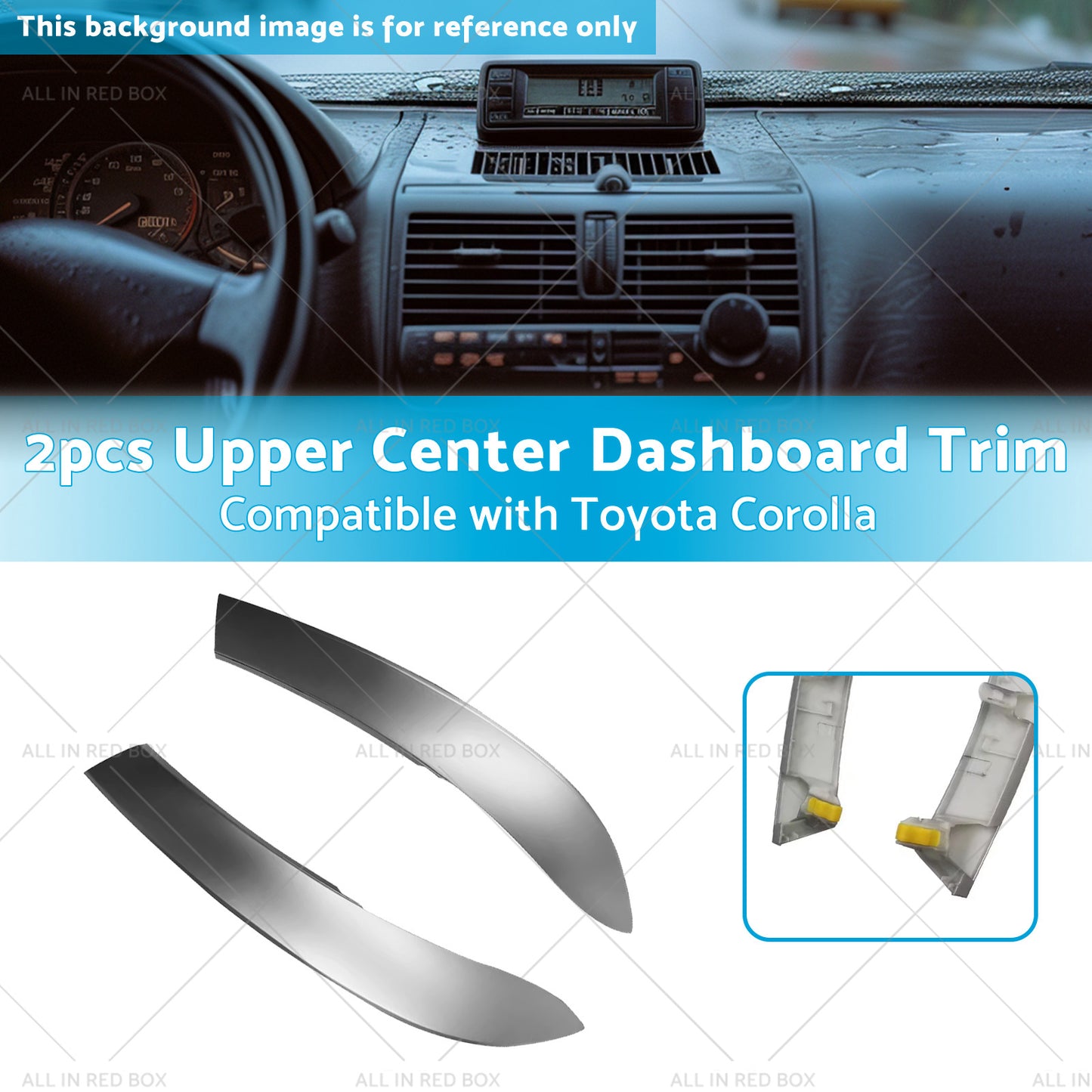 55436-02330 2pcs Upper Center Dashboard Trim Suitable for 09-13 Toyota Corolla