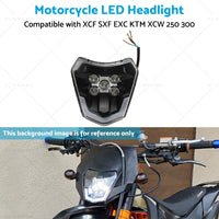 Motorcycle LED Headlight Suitable For XCF SXF EXC KTM XCW 250 300 350 450 500