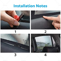 6x Foldable  Window Mesh Sun Shade Suitable For Toyota Prado 120 2003-2009