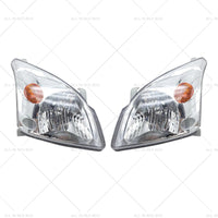 Chrome Pair Headlights Suitable for Toyota Landcruiser Prado 120 Series 02-09