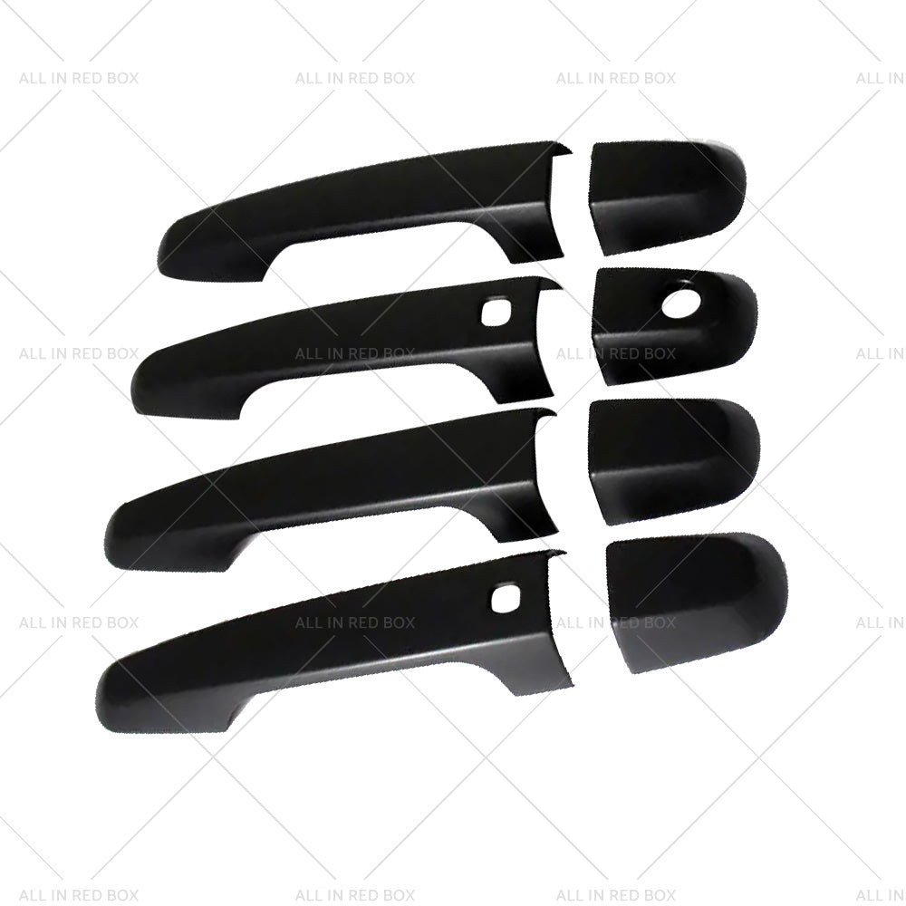 4PCS Matt Black Door Handle Cover Suitable For Mitsubishi Triton MQ MR 2015-2021