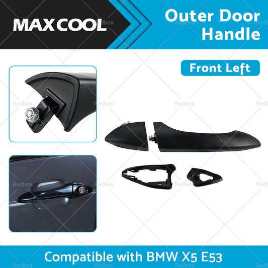 Front Left Side Outer Door Handle Suitable for BMW X5 E53 2000-2006 Dumb Black