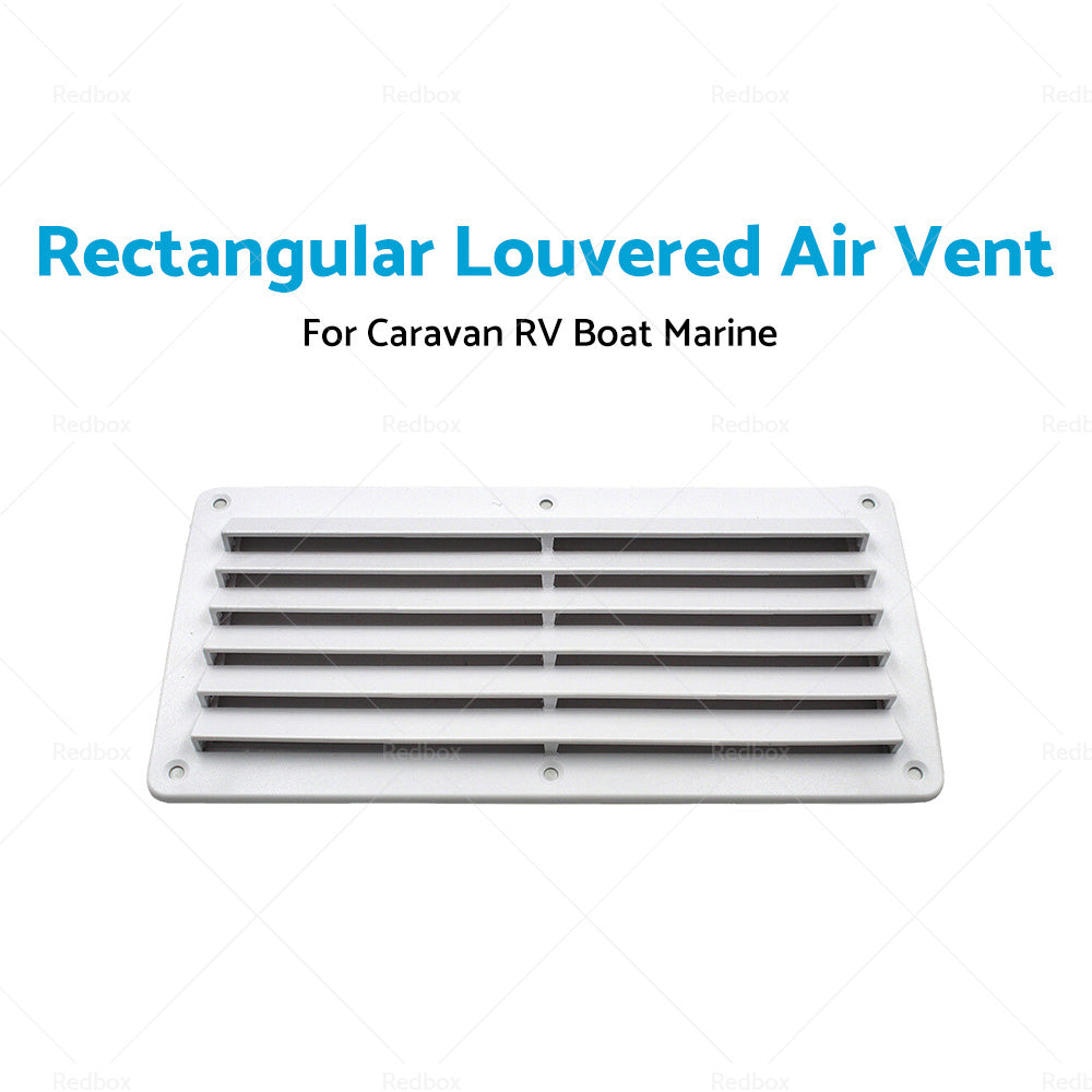 Rectangular Louvered Air Vent or Dent Vent For Caravan RV Boat Marine 260 x 125mm