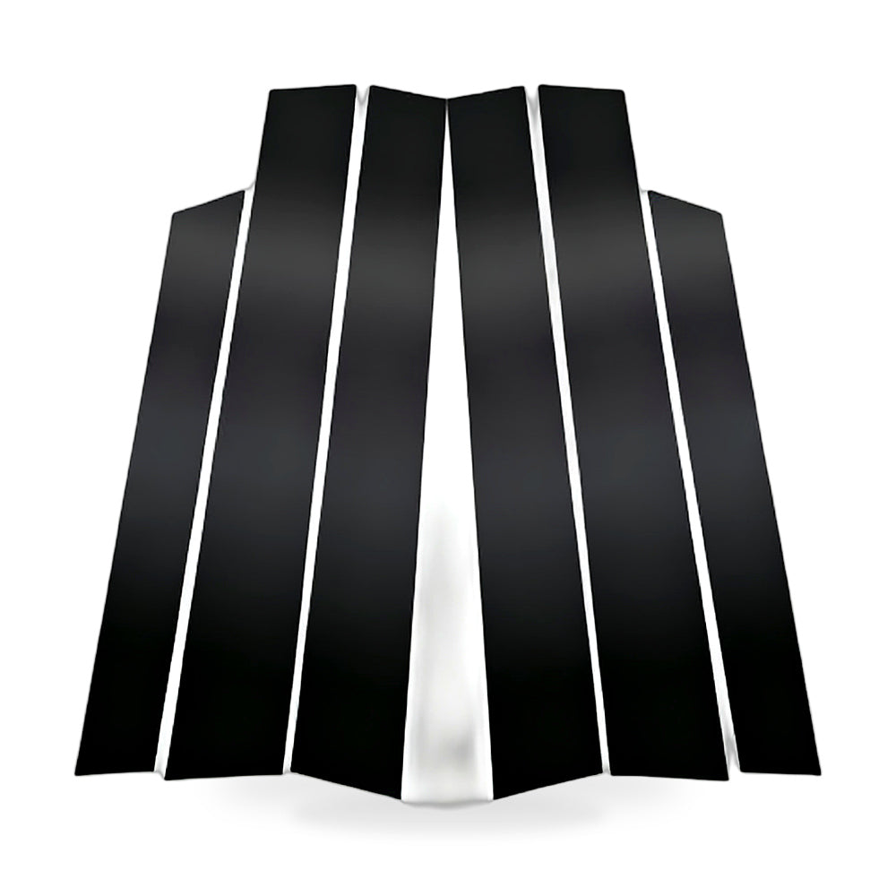 6x Black Window Trim Covers Suitable For Honda CR-V 2.4L 2007-2011