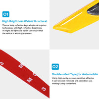 Reflective Carbon Fiber Car Door Edge Guard Bump Protector Sticker Suitable For Universal Use