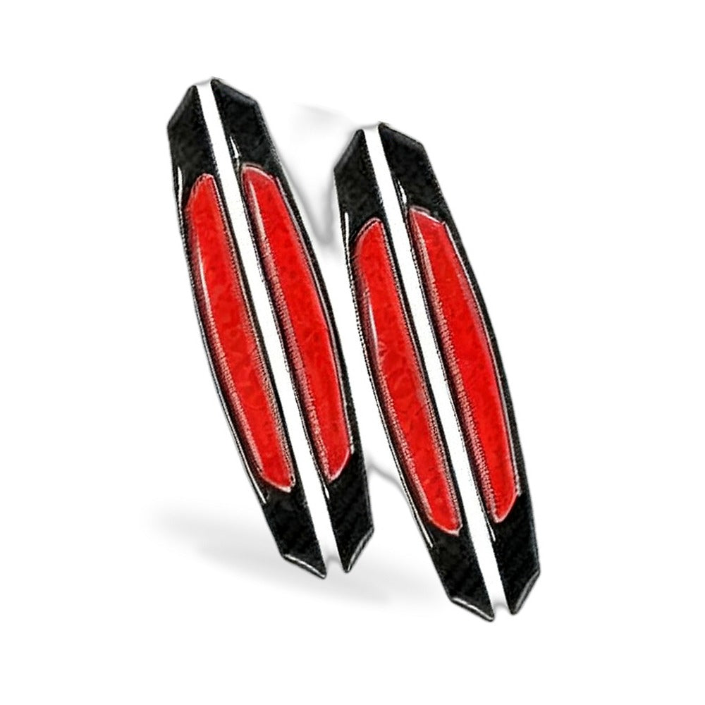 Reflective Carbon Fiber Car Door Edge Guard Bump Protector Sticker Suitable For Universal Use