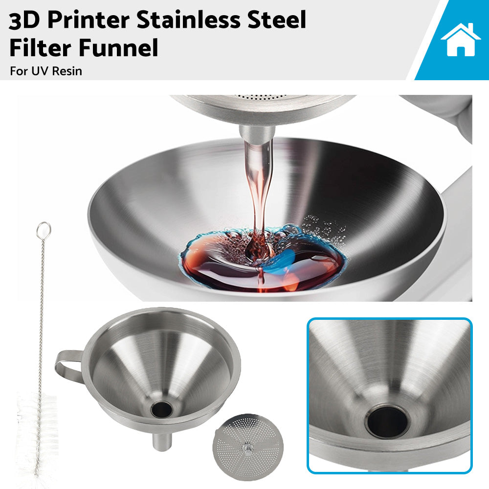 3D Printer Stainless Steel Filter Funnel Resin Filter Cup for UV Resin