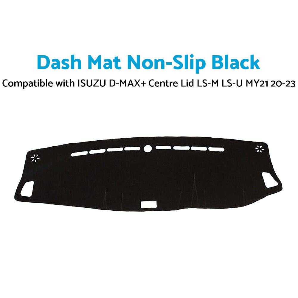 Non-Slip Dash Mat Suitable For ISUZU D-MAX  Centre Lid LS-M LS-U MY21 20-23