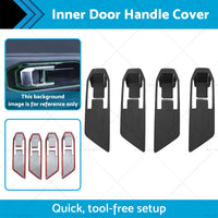 {{ Carbon Fiber Inner Door Handle Cover Suitable For Mitsubishi Triton L200 23-25 }} - Buy Car Parts Online at {{ Kaka Auto Parts }}.