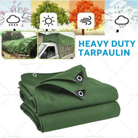 3 Types Army Heavy Duty Canvas Tarp Tarpaulin Sun Blocked Waterproof Dustproof