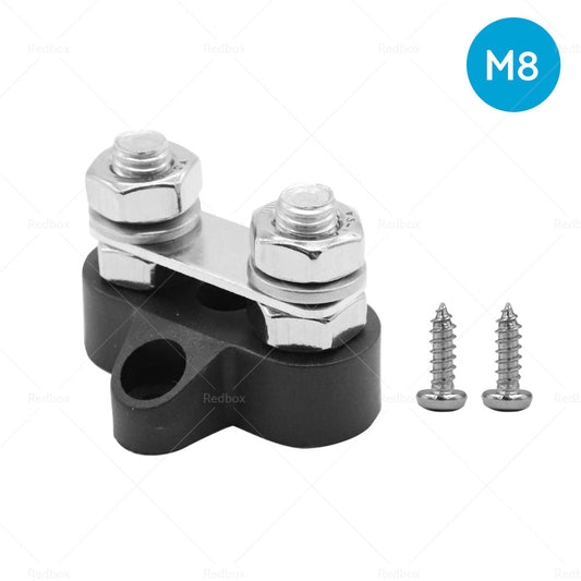 Bus Bar Power Terminal Blocks M6 Negative  M8 Positive Power Distribution Studs