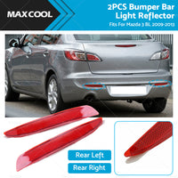 2PCS Rear Bumper bar Light Reflector Fits For Mazda 3 BL 09-13 LH LeftRH Right