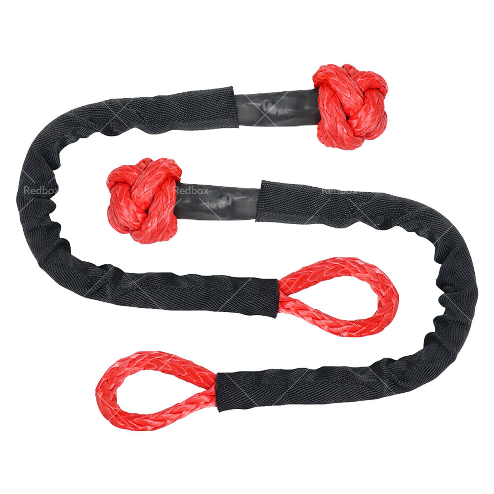 37479lbs Recovery Ring Snatch Block Pulley w/ Soft Shackle Tow Winch Rope Straps