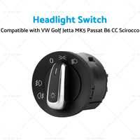 Headlight Switch Suitable for VW Golf Jetta MK5 Passat B6 CC Scirocco 5ND941431A