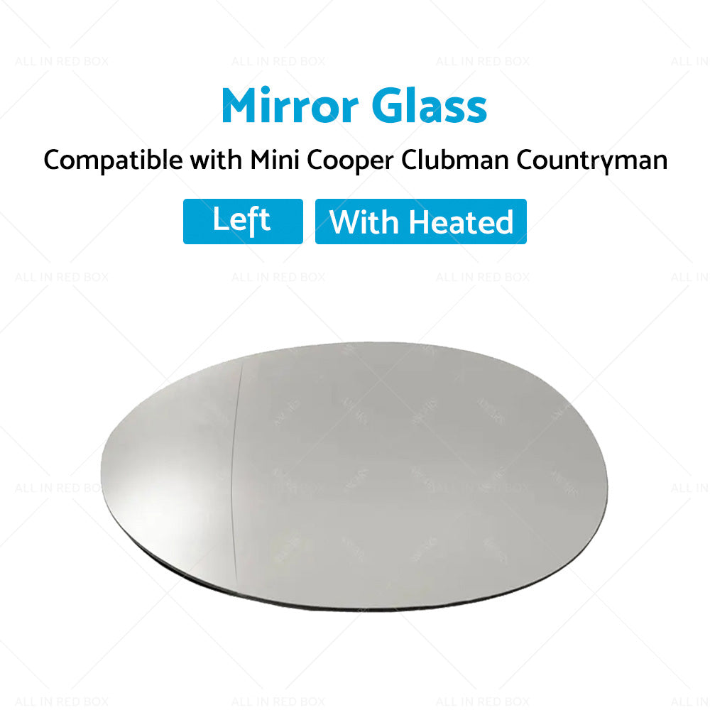 Left Mirror Glass Heated Back Plate Suitable for MINI Cooper F55 F56 Clubman F54