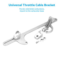 Throttle Cable Bracket Carburetor Billet Aluminum Silver Fits For Carb 4150 4160