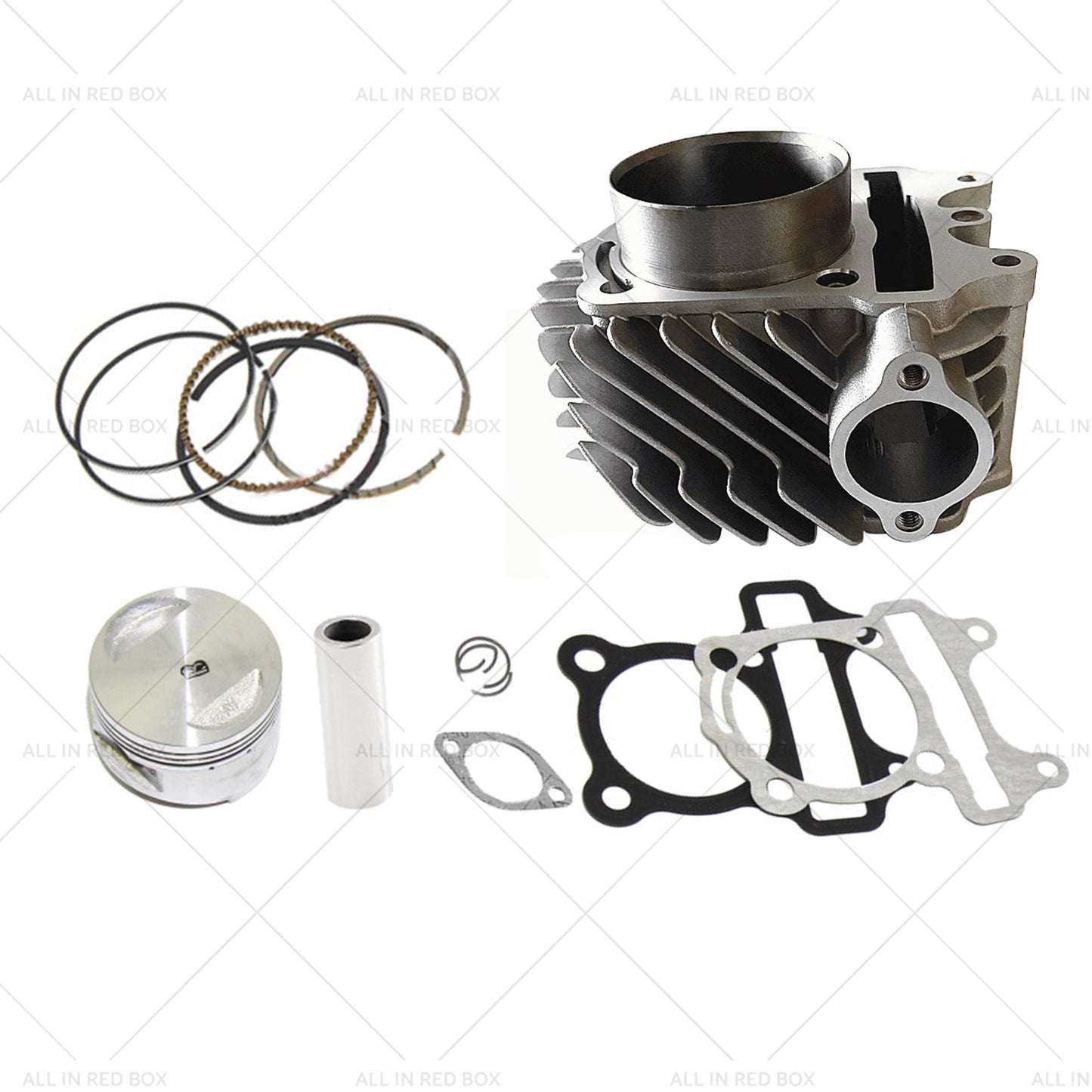 61mm Bore Cylinder Upgrade Kit Piston Gasket Suitable for GY6 172cc 180cc Motor