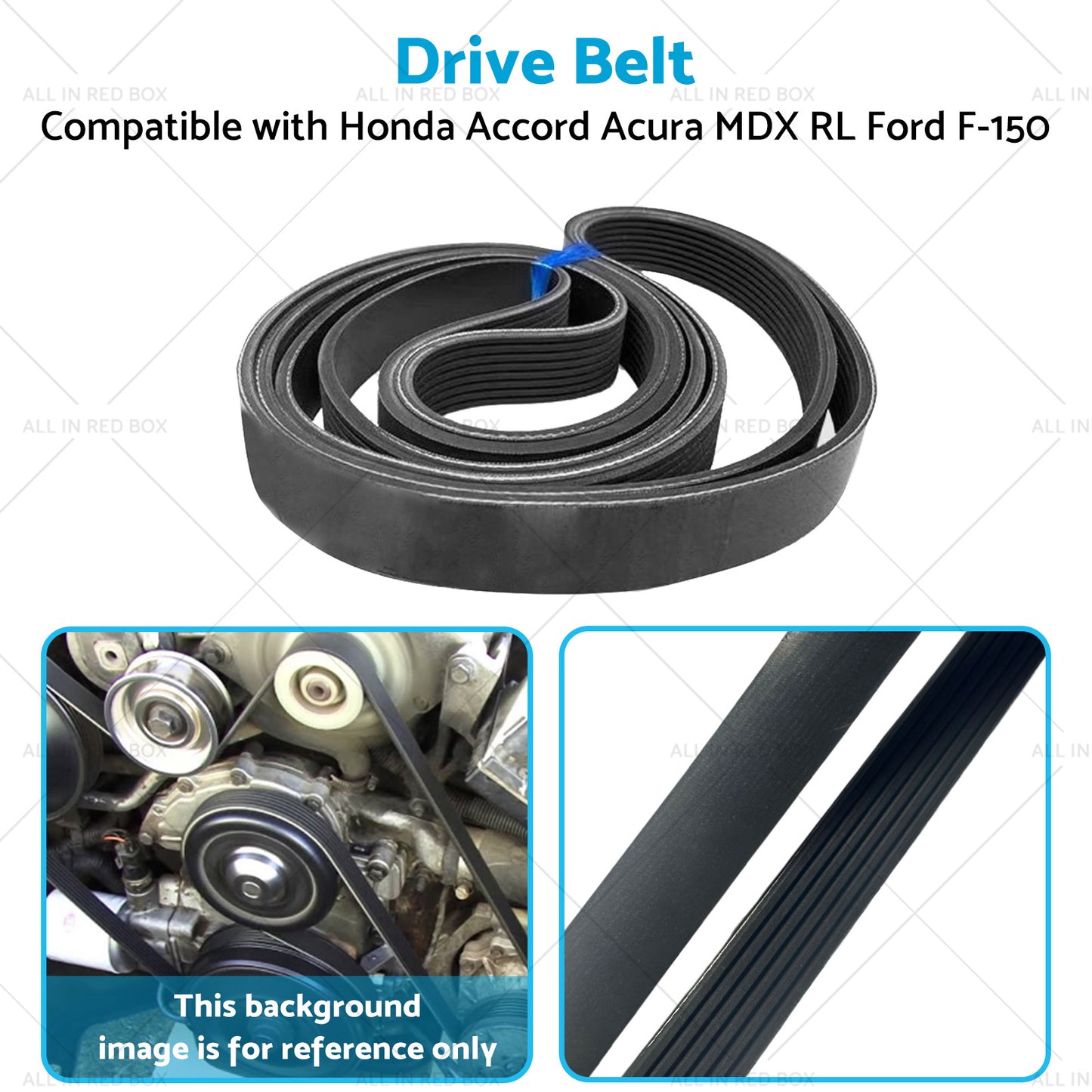 6PK2135 Drive Belt Suitable for Ford Mustang Honda Acura TL MDX RL 3. 7L 98-15