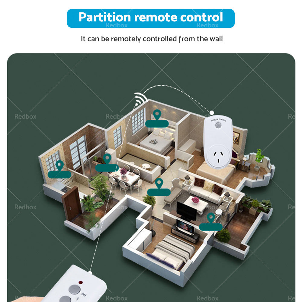 1 or 5 Pack Home Wireless Power Switch Mains Sockets  and  Remote Controllers AU Plug