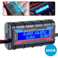 200A Digital Watt Meter Power Analyzer Suitable For Solar & Caravan Systems With Anderson Style Plug 12V