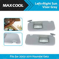 Left Right Side Car Sun Visor Shade Suitable For Hyundai Getz 2002-2012 Grey