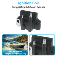 {{ 1x Ignition Coil Suitable for Johnson Evinrude 2-Stroke 8-300HP Motor 582508 }} - Buy Car Parts Online at {{ Kaka Auto Parts }}.