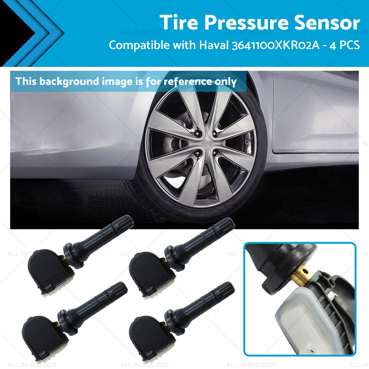 4PCS Tire Pressure Sensors Suitable for Haval F7 Dargo H9 Jolion 3641100XKR02A