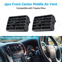 2pc Black Front Center Middle Air Vent Suitable For Toyota Hilux LN145 1997-2004