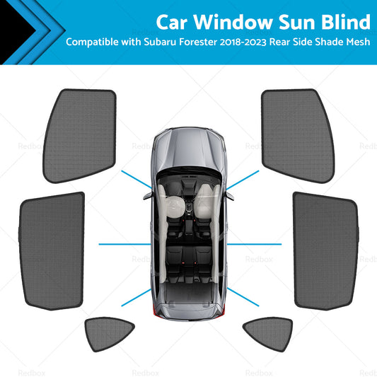 Car Window Sun Blind for Subaru Forester 2018-2023 Magnetic Rear Side Shade Mesh