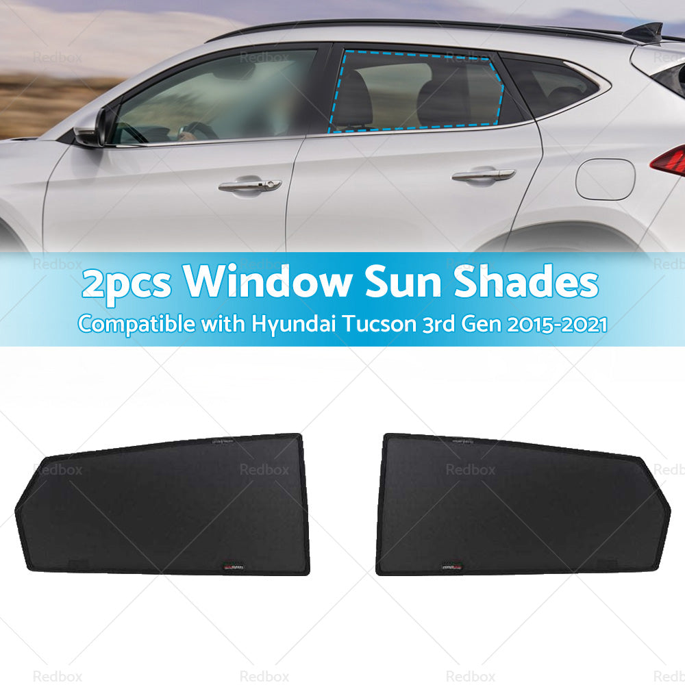 2PCS Rear Car Window Sun Shades Suitable For Hyundai Tucson 3rd Gen 2015-2021