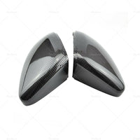 2x Carbon Fiber Mirror Caps Fits For Volkswagen VW Golf MK7 Mk7.5 TSI TDI GTI R