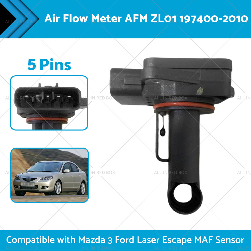 For Mazda 3 Ford Laser Escape MAF Sensor Air Flow Meter AFM ZL01 197400-2010