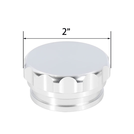 2" Aluminium Alloy Weld-On Filler Neck And Cap Suitable For Oil Fuel Water Tank Silver