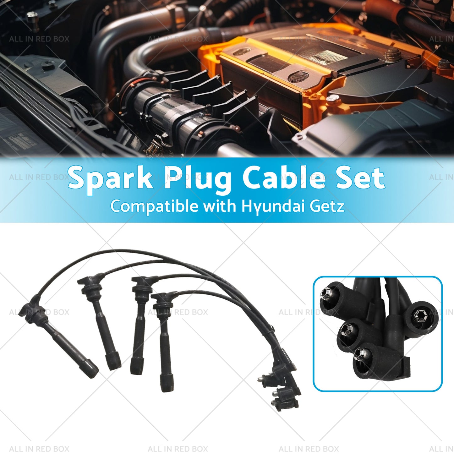 Spark Plug Cable Set Suitable for Hyundai Getz 02-11 1. 4L 1. 5L 1. 6L 2750126D00