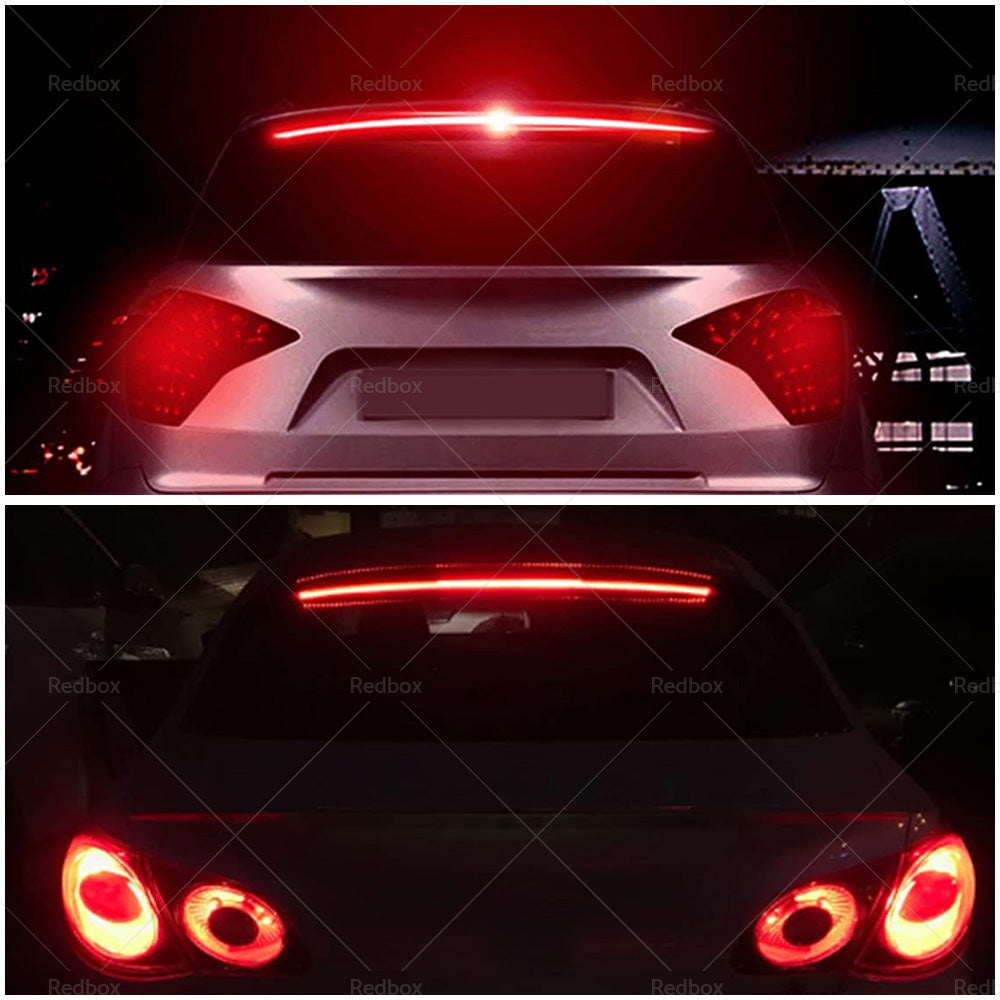 1M Red LED Car High Mount Third Brake Stop Rear Tail Light Bar Strip Universal