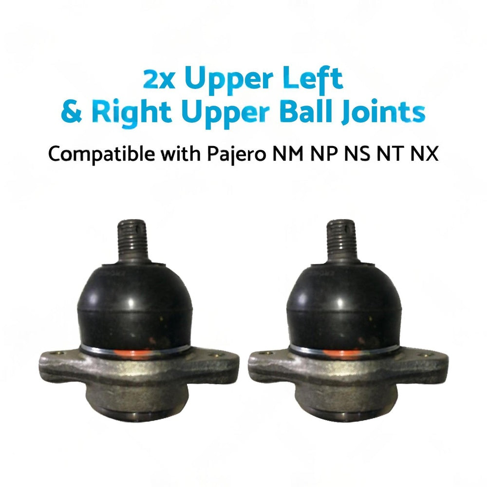 2x Upper Front Ball Joints Suitable for Mitsubishi Pajero NM NP NS NT NX