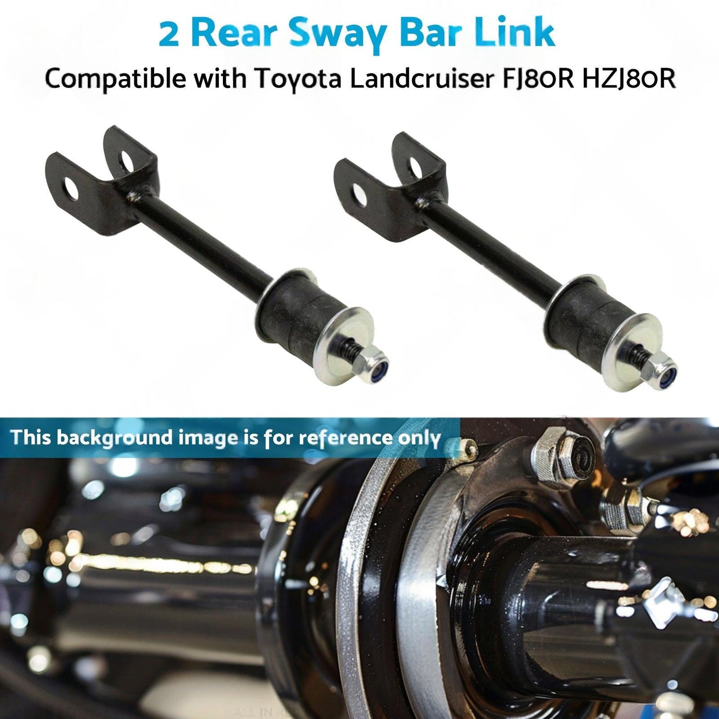 2 Rear Sway Bar LinkBush Kit Suitable for 92-19 Toyota Landcruiser FJ80R HZJ80R