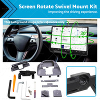 Suitable For Tesla Model 3 Y Screen Rotate Swivel Mount Kit Navigation Rotation