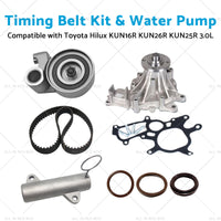 Timing Belt Kit&Water Pump Suitable for Toyota Hilux KUN16R KUN26R 3.0L 05-17