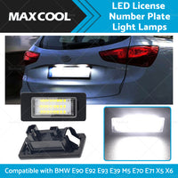 2x Suitable For BMW E90 E92 E93 E39 M5 E70 LED License Number Plate Light Lamps