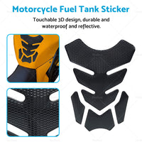 Wide Pure Black Motorcycle Gas Tank Pad Protector Sticker Decal For Motorbike