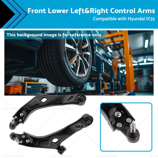 Front Lower Left and Right Control Arms Suitable for 11-18 Hyundai iX35 KIA Sportage