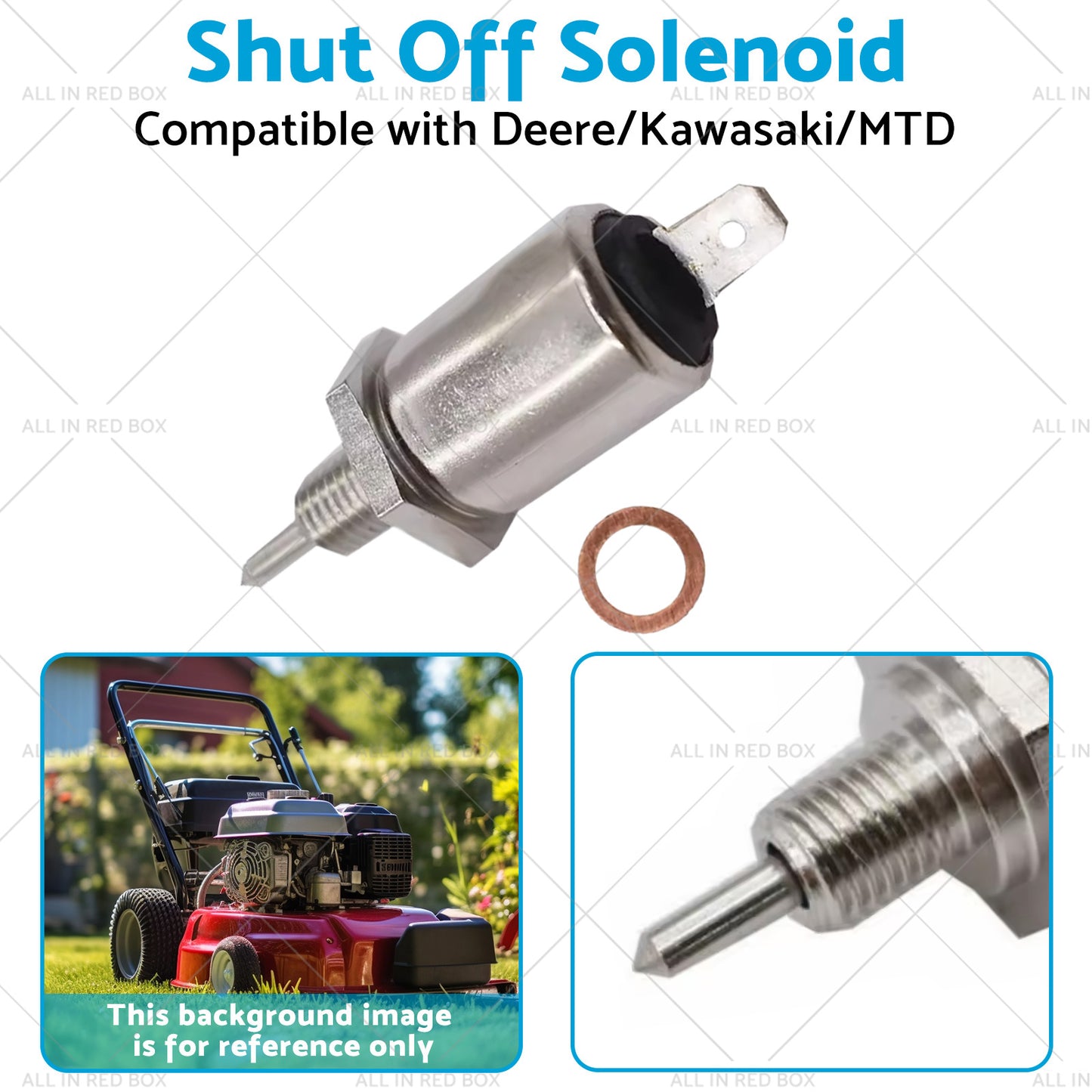 Shut Off Solenoid Suitable for Deere or Kawasaki or MTD 21188-2011 and M138477 X475