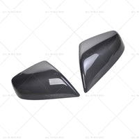 2x Real Carbon Fiber Wing Side Mirror Cover Trim Suitable For Tesla Model S