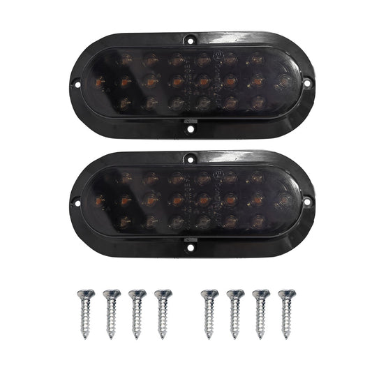 2x 20-LED Rear Stop Brake Flowing Turn Signal Tail Lights Suitable For Truck, Trailer & Caravan