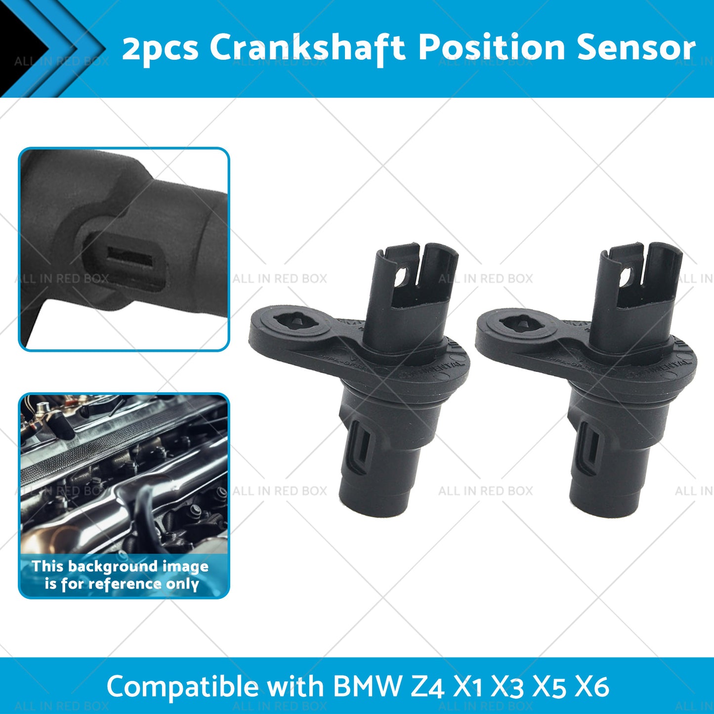 2pcs Camshaft Position Sensor Suitable for BMW X6 Z4 X5 X3 X1 13627525014