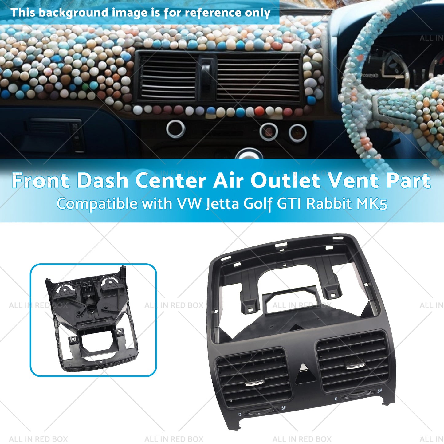 Front Dash Center Air Outlet Vent Part Suitable for VW GTI Rabbit MK5 Jetta Golf