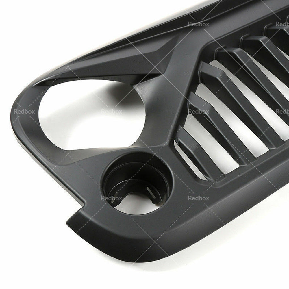 Black Front Gladiator Grille Vander Grill For Jeep Wrangler JK Unlimited 2007-18
